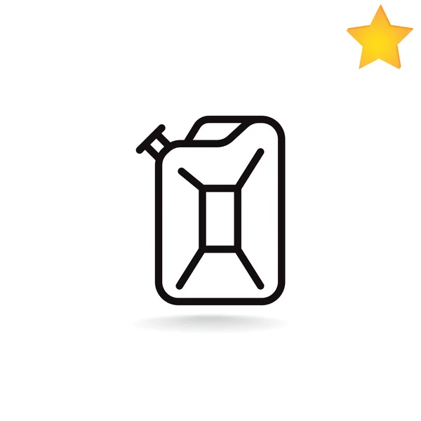 Petrol Jerrycan icon — Stock Vector