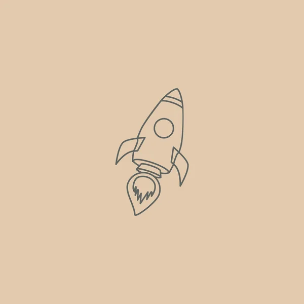 Icône fusée spatiale — Image vectorielle