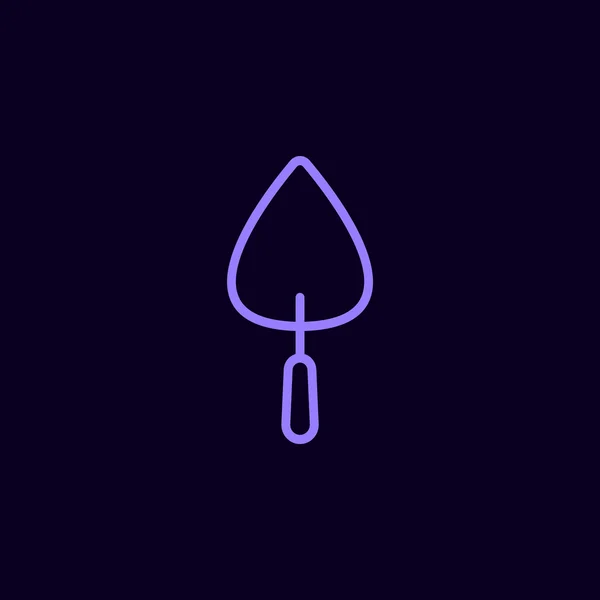 Trowel tool icon — Stock Vector