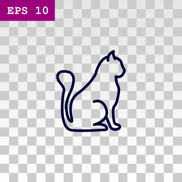 Icono web Cat — Vector de stock