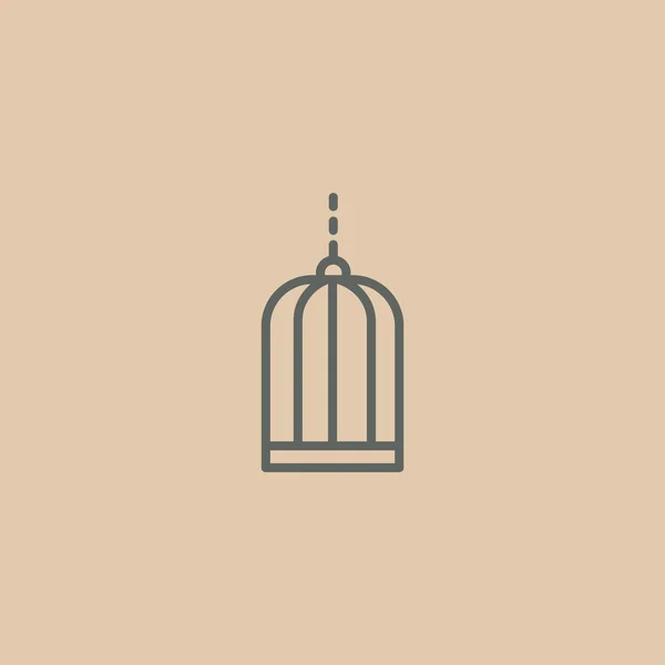 Icône cage oiseau — Image vectorielle