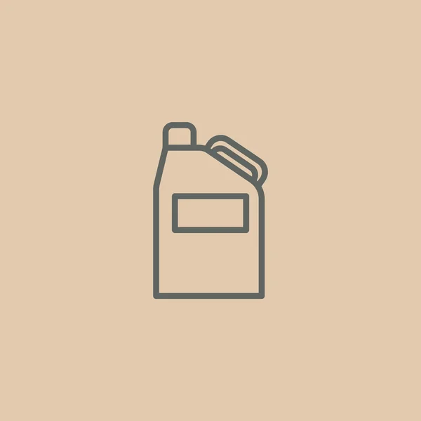 Jerrycan para ícone de benzina —  Vetores de Stock