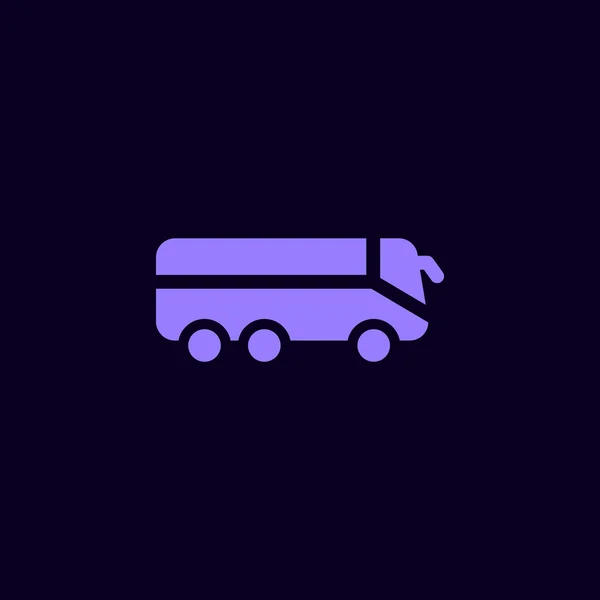 Platte bus Pictogram — Stockvector