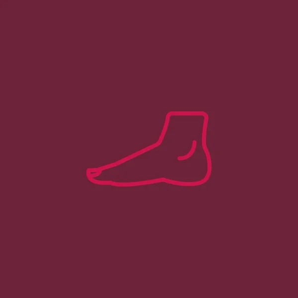 Ícone do pé humano —  Vetores de Stock