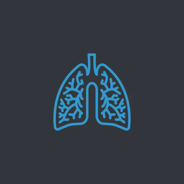 Human lungs icon — Stock Vector