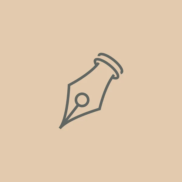 Symbolen för Ink penna spets — Stock vektor