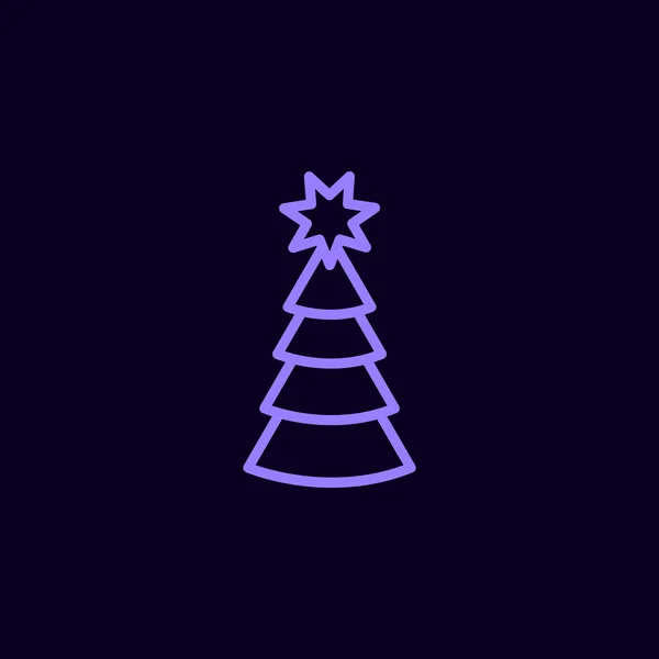 Ícone de árvore de Natal . —  Vetores de Stock