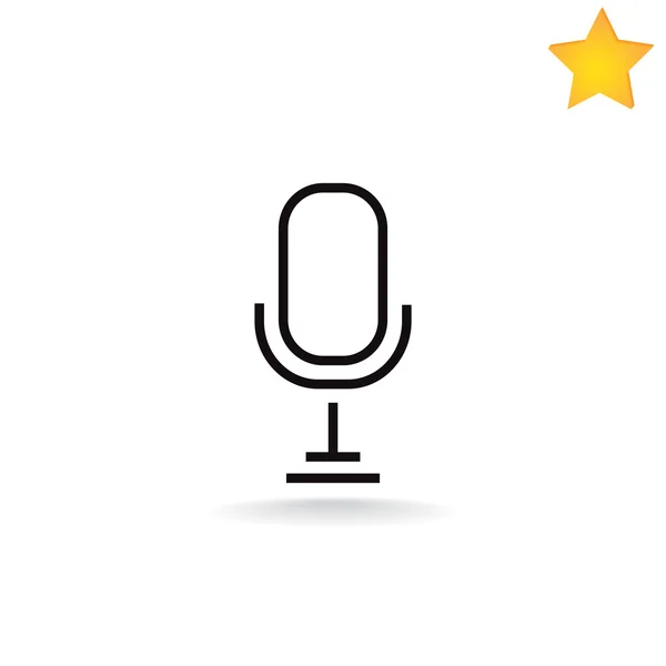 Stem microfoon pictogram — Stockvector