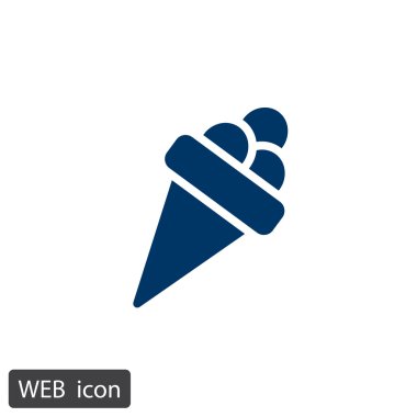 Dondurma düz simgesi