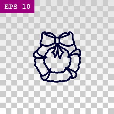 Noel çelenk simgesi