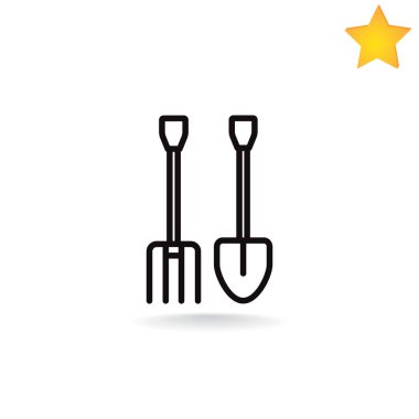 Dirgen ve kürek simgesi