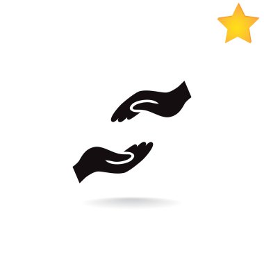 Yardım eller simgesini