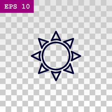 Güneş hava simgesi 