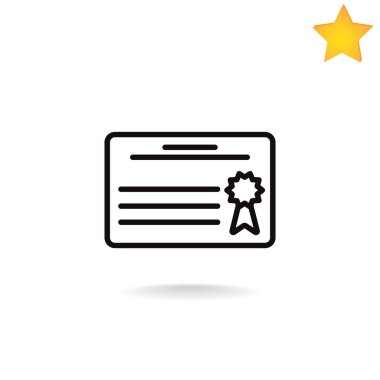 Diploma, sertifika simge 