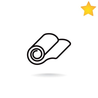 rulo duvar kağıdı simgesinin