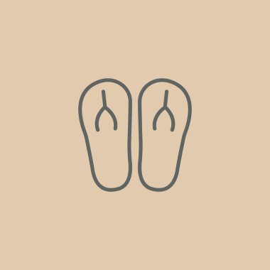 plaj terlikleri simgesi 