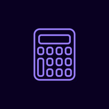 Hesap Makinesi Düz Simgesi