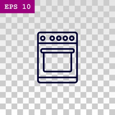 Mutfak sobası simgesi