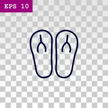 plaj terlikleri simgesi 