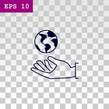 Dünya gezegeni koruma simgesi