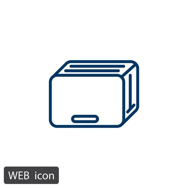 Pain grille-pain icône — Image vectorielle