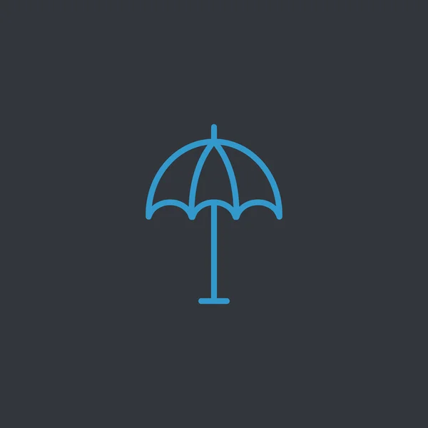 海滩伞形图标 — 图库矢量图片