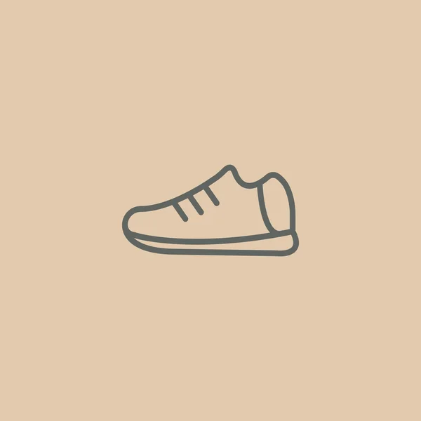 Sport schoen pictogram — Stockvector