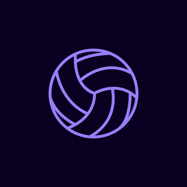 Volleyball-Ikone — Stockvektor