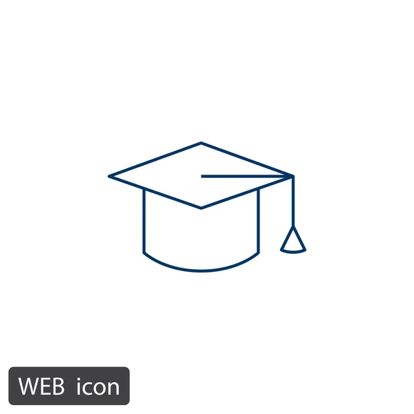 Atrybut ikonę web studenta — Wektor stockowy