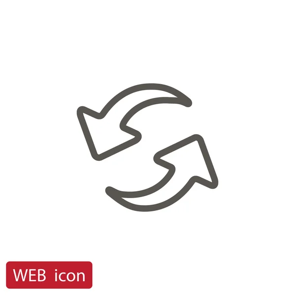 Rafraîchir l'icône des flèches — Image vectorielle
