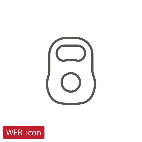 Pesar, icono de kettlebell — Vector de stock