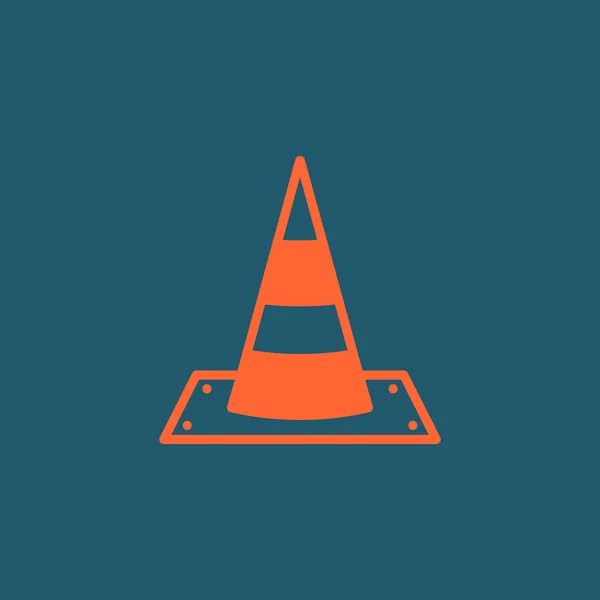 Icono de cono de tráfico — Vector de stock