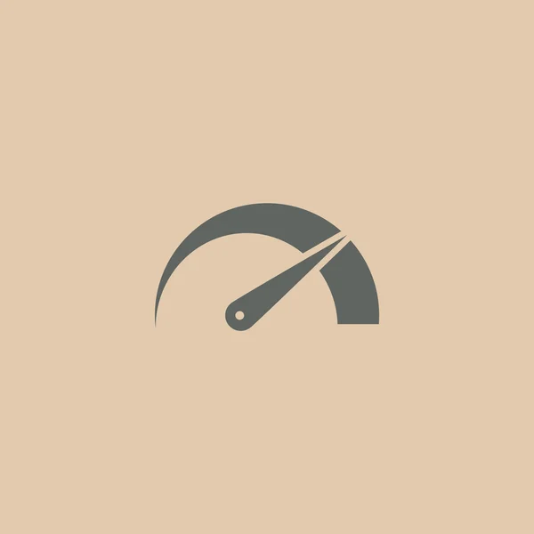 Velocidad, icono del velocímetro — Archivo Imágenes Vectoriales