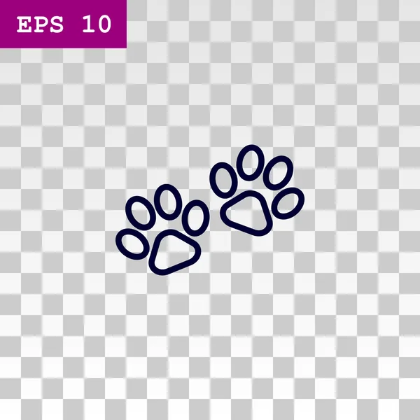 Paws web icon — Stock Vector