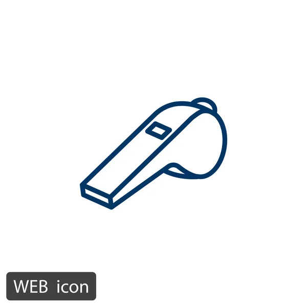 Whistle trainer tool icon — Stock Vector