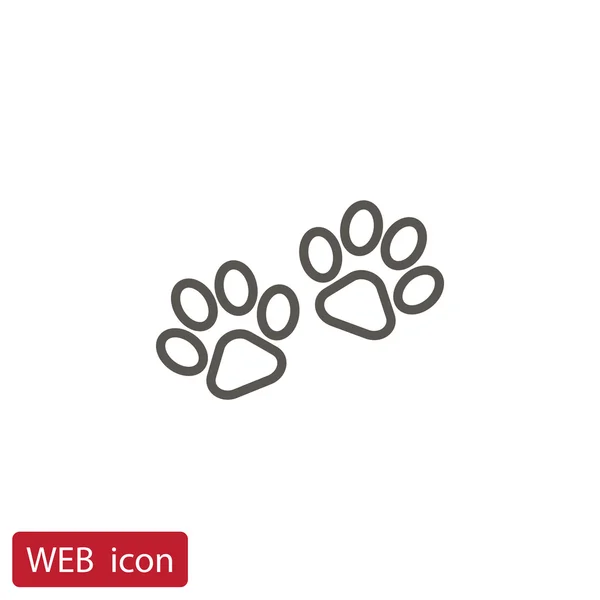 Animal pata icono — Vector de stock