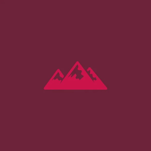 Βουνά πεζοπορία εικονίδιο — Διανυσματικό Αρχείο