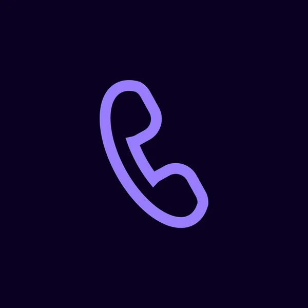 Telefoonnummer Flat Icon — Stockvector