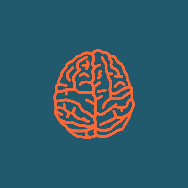 Beyin anatomisi simgesi — Stok Vektör