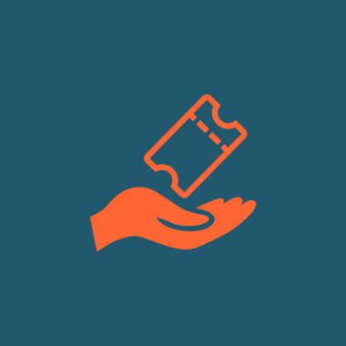 Bilet simgesi el tutar