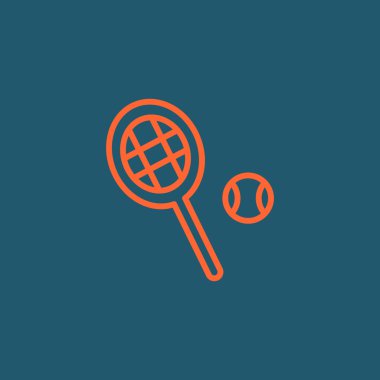 Tenis raketi topu simgesiyle