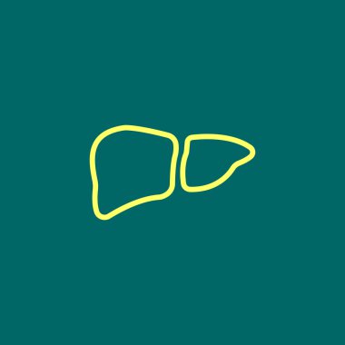  karaciğer tıp simgesi