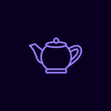 Çaydanlık Düz Simgesi.