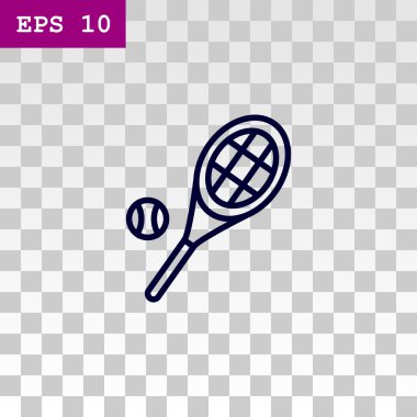 Tenis raketi topu simgesiyle