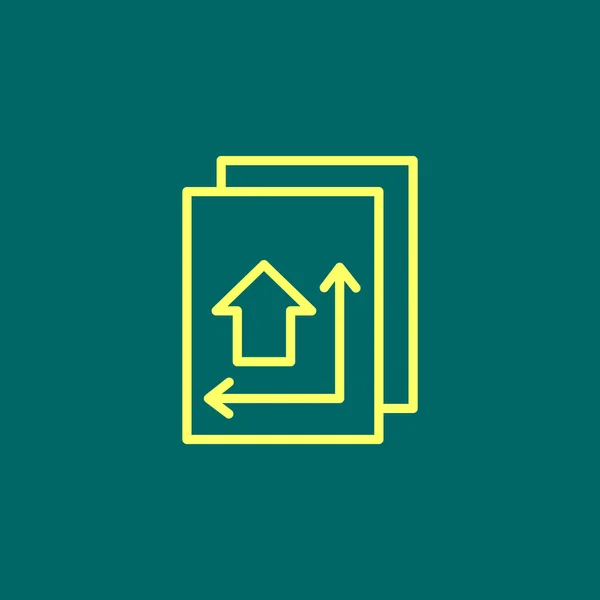 Huis plan platte pictogram — Stockvector