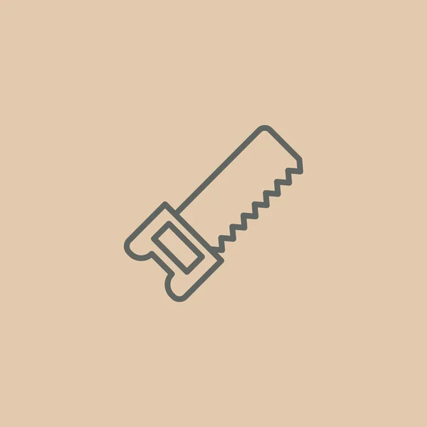 Hacksaw-Werkzeug-Symbol — Stockvektor