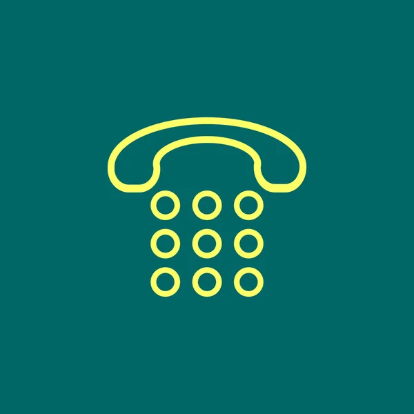 Telefone Flat Icon — Vetor de Stock