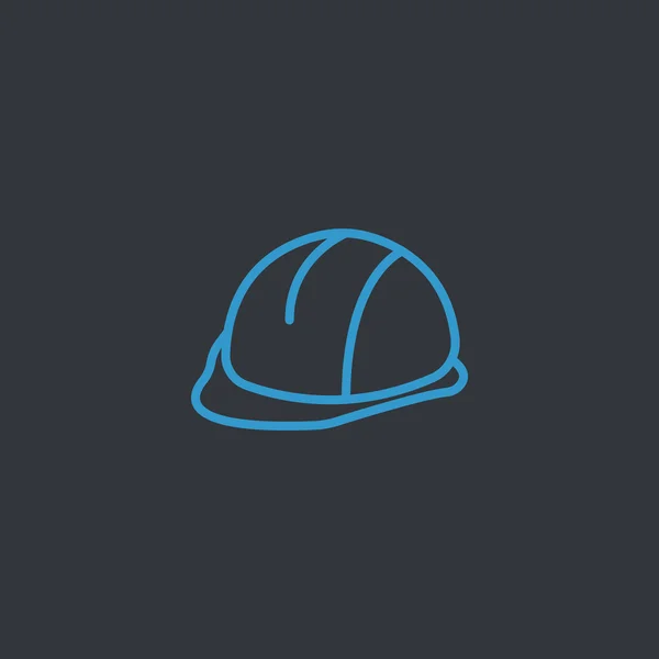 Ikona kapelusz twardy — Wektor stockowy