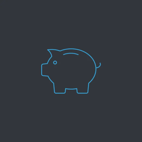 Ícone de banco porquinho. —  Vetores de Stock