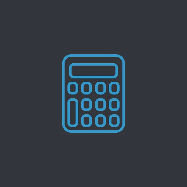 Ícone de negócio calculadora — Vetor de Stock